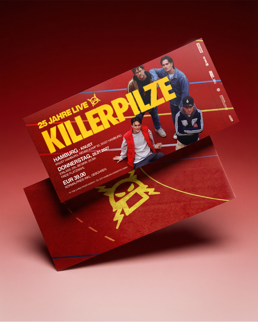 25 JAHRE KILLERPILZE - Exklusives Hardticket - 28.01.2027 - HAMBURG - KNUST