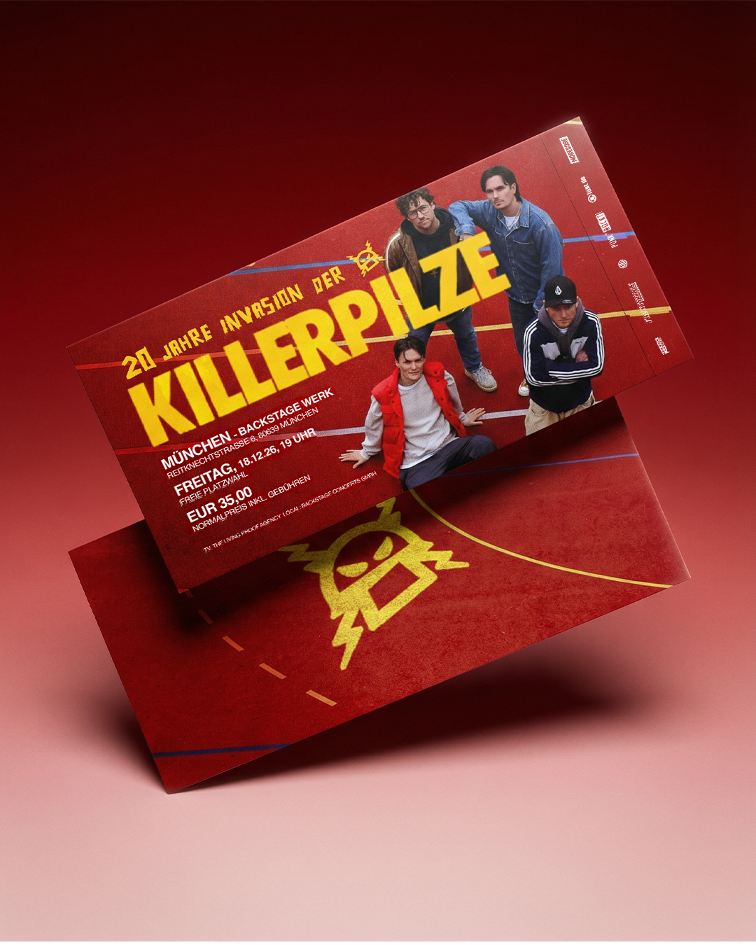 20 JAHRE INVASION DER KILLERPILZE - HARDTICKET - 18.12.2026 MÜNCHEN (limitiert auf 400 Stück!)