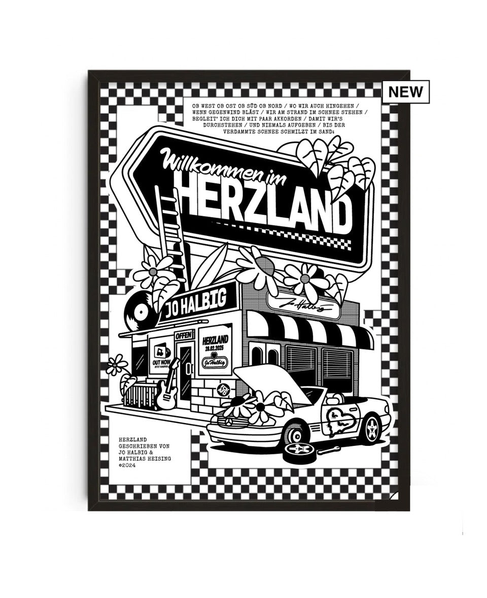 HERZLAND - limitierter Kunstdruck (nur noch 15 Stück)