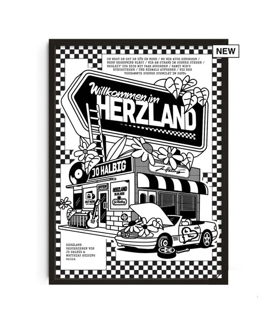 HERZLAND - limitierter Kunstdruck (nur noch 15 Stück)